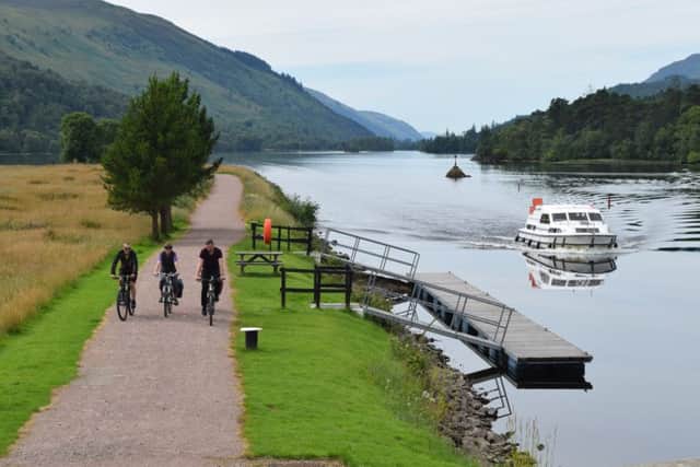 A stretch of the Caledonia Way on the Caledonian Canal near Aberchaldy. Picture: TSPL