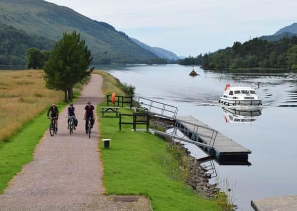 A stretch of the Caledonia Way on the Caledonian Canal near Aberchaldy. Picture: TSPL
