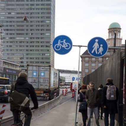 Copenhagen's cycle paths are a good model for Scotland, says ex-mayor Morten Kabell. Picture: Richard Sowersby/Rex