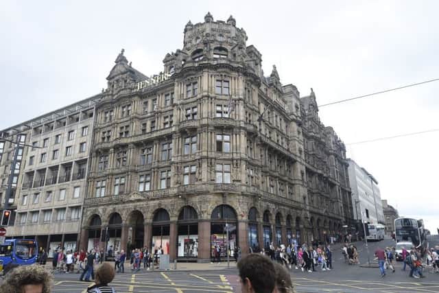 Jenners in Edinburgh is one of four House of Fraser stores in Scotland that will come under the mantle of Mike Ashley in a Â£90 million deal. Picture: TSPL