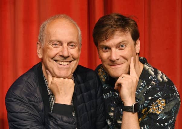 Like father, like son, Gyles and Benet Brandreth are hot tickets. Picture: Greg Macvean