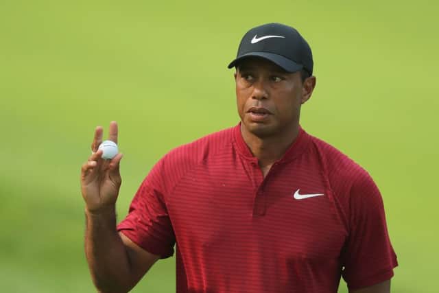 Tiger Woods closed with a brilliant 64 to finish second in the final men's major of the season. Picture: Getty Images