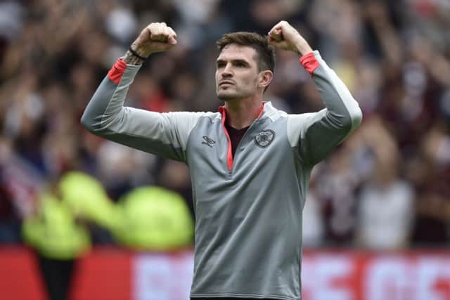 Hearts are refusing to budge from their valuation of Kyle Lafferty. Picture: SNS