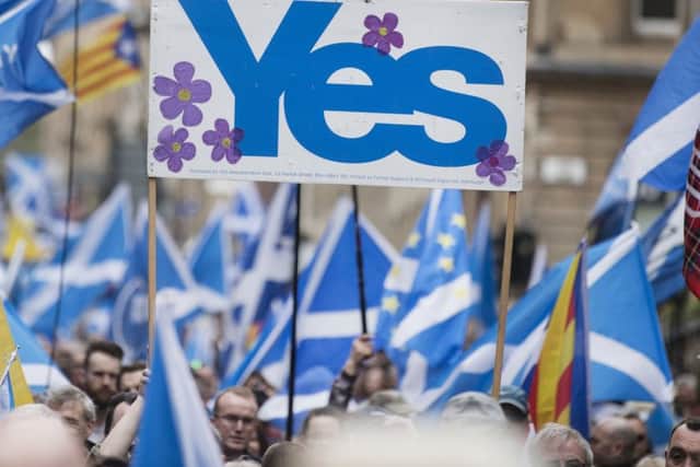 A number of pro-independence marches have taken place up and down the country. Picture: John Devlin