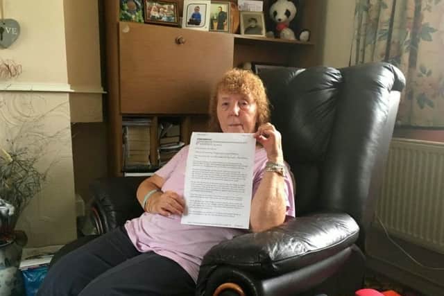 Grandmother Freda Jackson, 81, demanded a full refund from Thomas Cook after a 'disaster' trip to Benidorm. Picture: SWNS