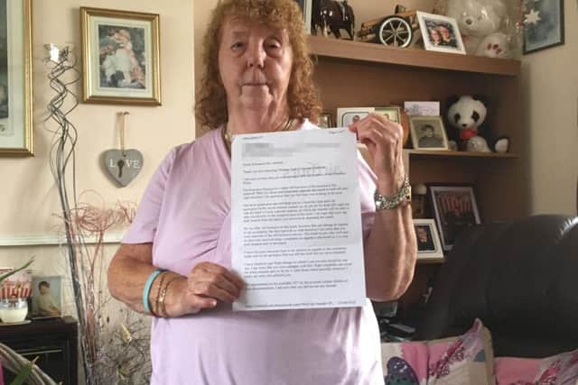 Grandmother Freda Jackson, 81,s demanded a full refund from Thomas Cook after a 'disaster' trip to Benidorm. Picture: Centre Press