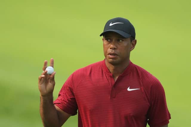Tiger Woods was in contention for the second major in a row. Picture: Getty.
