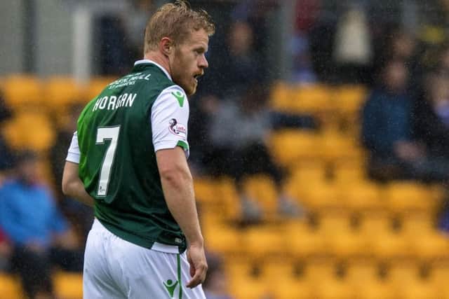 Daryl Horgan made his debut for Hibs as a substitute in the 1-1 draw with St Johnstone. Picture: Sammy Turner/SNS