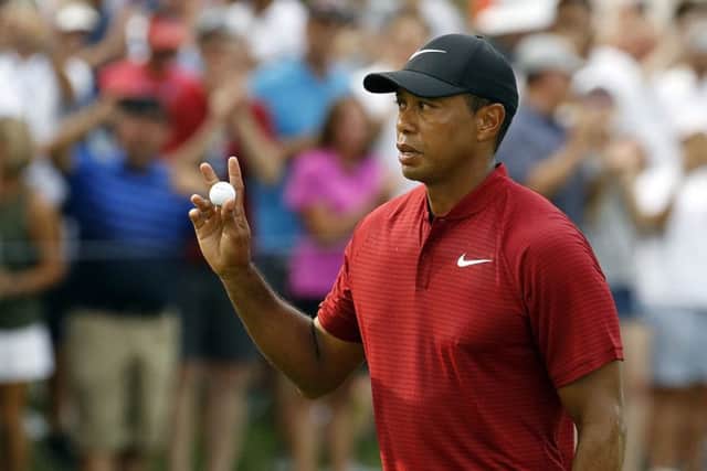 Tiger Woods thrilling performance in finishing second at the US PGA Championship moved him up to 11th in the US Ryder Cup standing. Picture: AP.