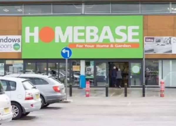 Homebase has announced 42 stores will close, including ten in Scotland