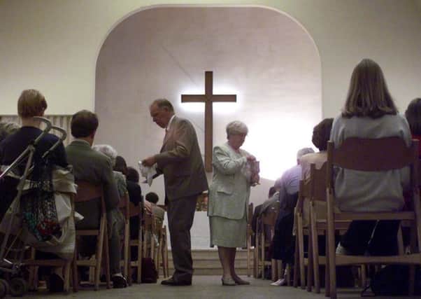 A majority of Scots only attend church on a special occasion, the survey found. Picture: Allan Milligan