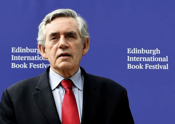 Gordon Brown was looking at how we could bring back hope for the next generation. Picture: Lisa Ferguson