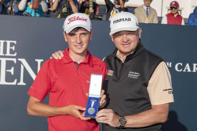 Paul Lawrie, right, has already signed up young Scot Sam Locke, the Silver Medal winner in the Open Championship at Carnoustie. Picture: Kenny Smith/SNS
