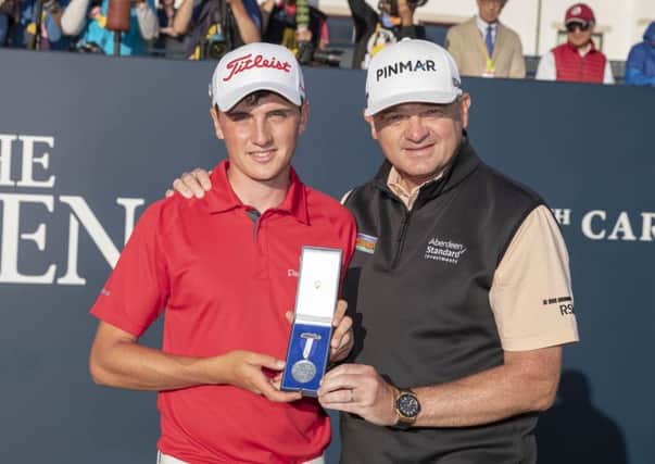 Paul Lawrie, right, has already signed up young Scot Sam Locke, the Silver Medal winner in the Open Championship at Carnoustie. Picture: Kenny Smith/SNS