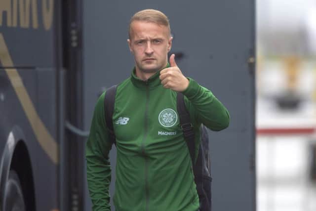 Leigh Griffiths starts for Celtic in Athens. Picture: SNS