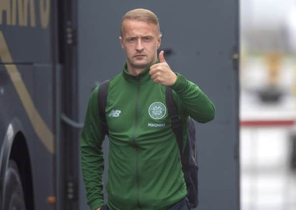 Leigh Griffiths starts for Celtic in Athens. Picture: SNS