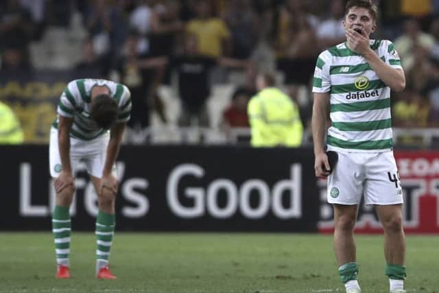 Celtic were knocked from the Champions League by AEK Athens. Picture: AP