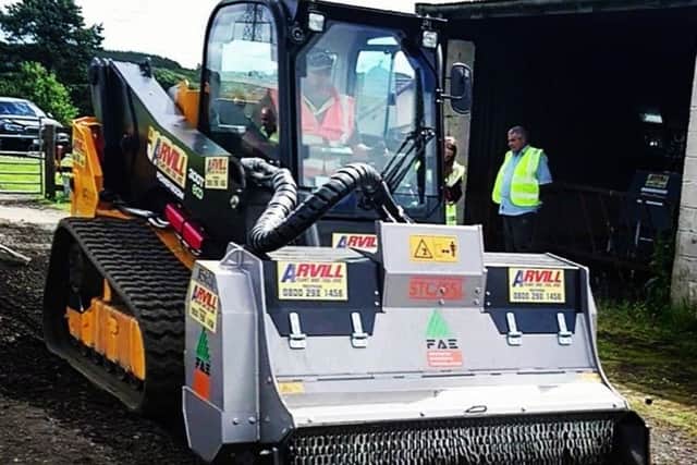 Airdrie family business invests Â£400,000 to make construction safer and more eco-friendly     Arvill Plant and Tool Hire, one of the most innovative players in the Scottish construction sector, has recently acquired a state-of-the-art stonecrushing rig which can radically reduce the environmental impact of resurfacing and ground stabilisation works.     It is the only machine of its kind in use in the UK and it is the latest acquisition in an investment spree totalling nearly Â£400,000 which maintains Arvills extensive hire fleet at the cutting edge of sustainable, eco-sensitive and safe construction methods.     The stonecrusher, which cost Â£30,000, is designed and built for a new skid steer tracked unit which cost an additional Â£46,000. Its size makes it ideal for dirt and gravel roads, bike and horse trails, landscaping and difficult terrain.     It has already been operationally tested in works with Arvill client Mackenzie Construction, who are involved in a programme of upgrading towpaths along the canal