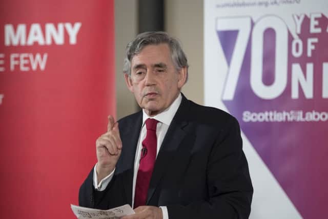 Ex-Labour leader and former Prime Minister Gordon Brown. Picture: John Devlin