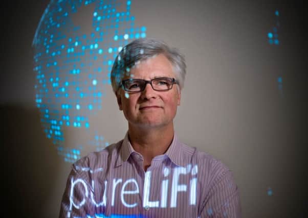 LiFi can unlock 'unprecedented' data and bandwidth, says PureLiFi CEO Alistair Banham. Picture: Contributed