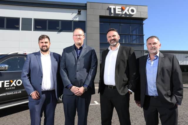 L-R: Greig Masson, Callum Masson, Robert Dalziel, Mike Masson. Picture: Contributed