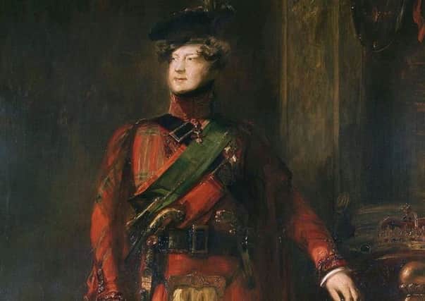A flattering depiction of George IV during his trip to Scotland in 1822, painted by David Wilkie. PIC: Creative Commons.