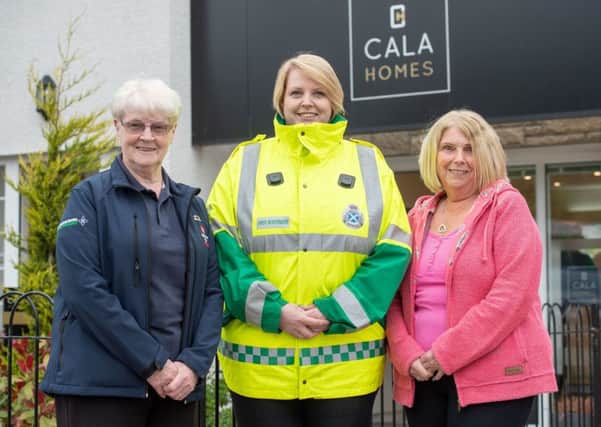 Jean Bassindale, Jo Anderson & Andrea Bassindale from the first responders