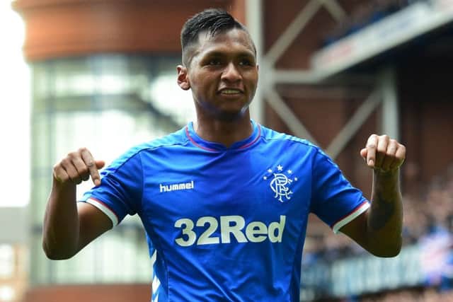 Alfredo Morelos can be a handful for defenders says Kris Boyd. Picture: SNS.