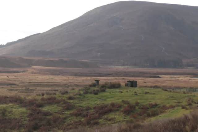 The entrance to the monitoring post at Cabrach in Moray. PIC: Andy Fairgrieve.