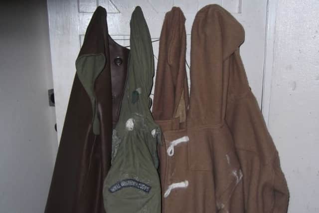 Duffel coats were worn in the underground chambers which were not heated in order to save oxygen. PIC: Andy Fairgrieve.