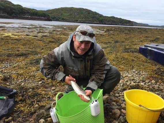 Biologist Adam Beynon-Jones of the West Sutherland Fisheries trust. Picture: Isabel Moore