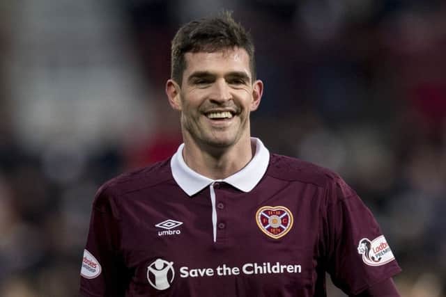 Rangers are interested in signing the Hearts striker. Picture: Alan Rennie