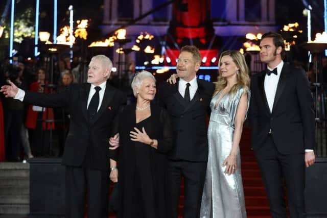 Bateman at the Murder on The Orient Express premier with (L-R) Derek Jacobi, Dame Judi Dench, Kenneth Branagh and Michelle Pfeiffer last year. Picture: Tim P. Whitby/Tim P. Whitby/Getty Images/for 21st Century Fox