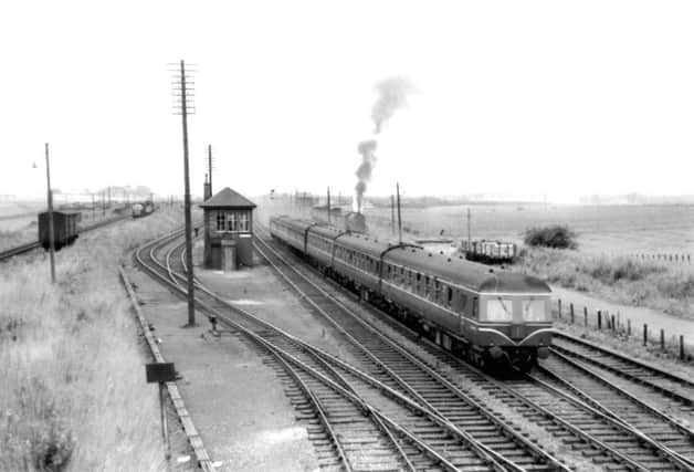 A diesel train at Cadder Yard in 1962. Picture: contributed