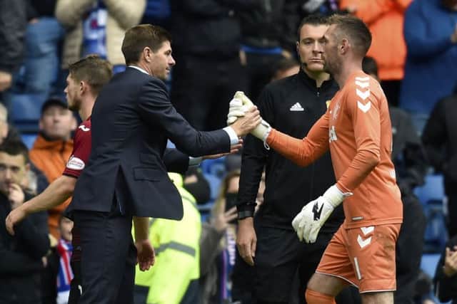 Giving the go-ahead to sign goalkeeper Allan McGregor, the hero of Maribor, was the easiest decision Steven Gerrard has ever made. Picture: SNS.