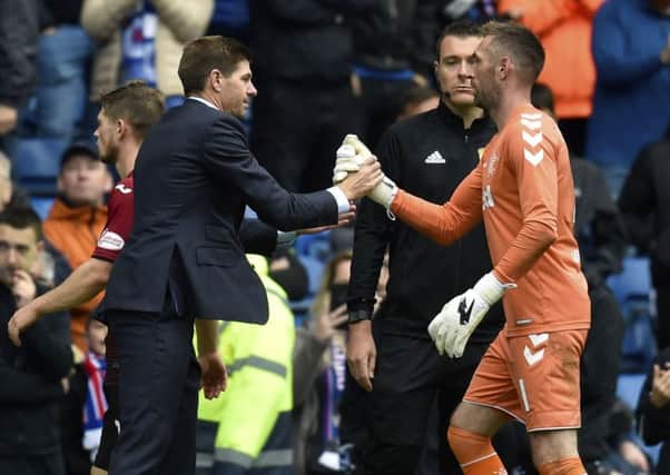 Giving the go-ahead to sign goalkeeper Allan McGregor, the hero of Maribor, was the easiest decision Steven Gerrard has ever made. Picture: SNS.