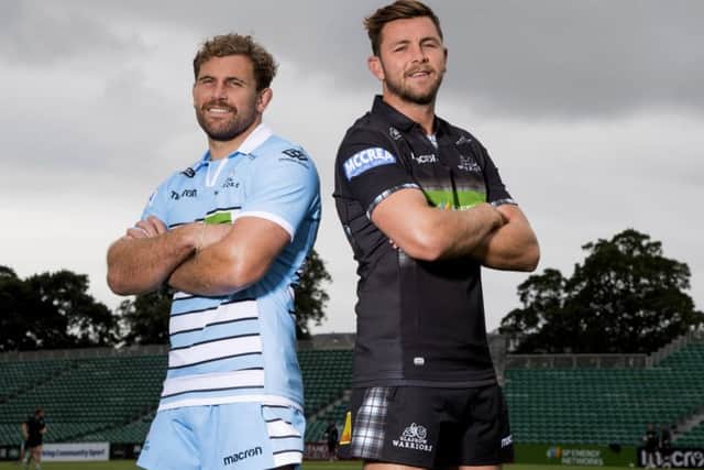Callum Gibbins, left, and Ryan Wilson will share the captaincy role for Glasgow Warriors during the forthcoming season. Picture: SNS.
