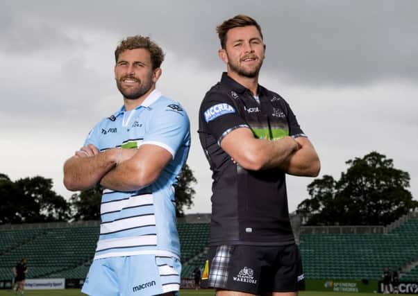 Callum Gibbins, left, and Ryan Wilson will share the captaincy role for Glasgow Warriors during the forthcoming season. Picture: SNS.