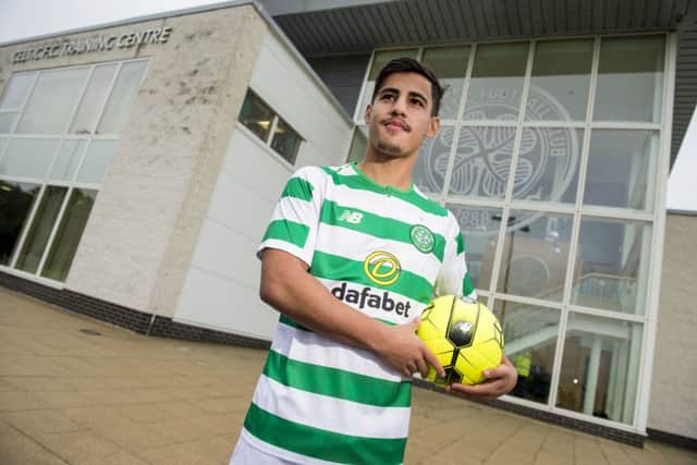 New Celtic signing Daniel Arzani is unveiled by the club at the Lennoxtown training centre. Picture: SNS Group