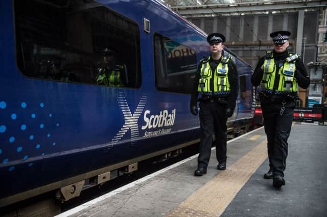 The British Transport Police serve Scotland's railways and stations. Picture: John Devlin