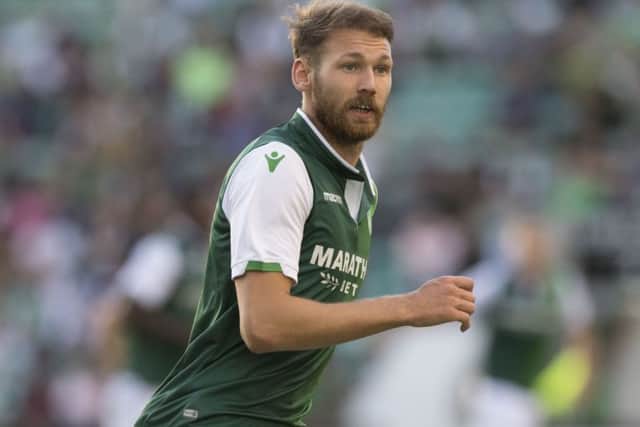 Martin Boyle in action for Hibernian. Pic: SNS