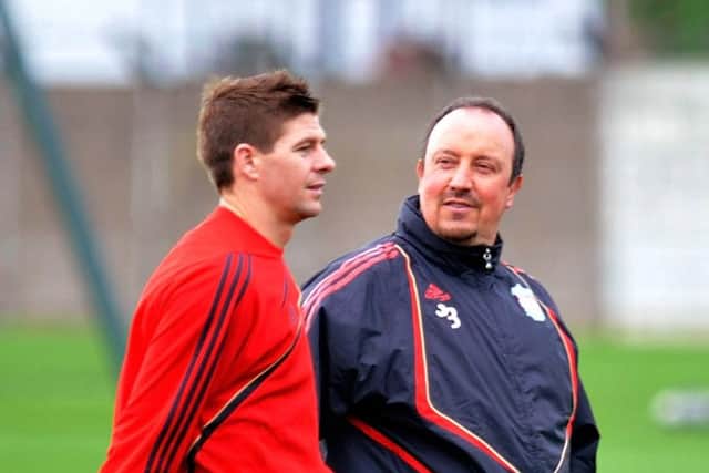 Steven Gerrard says Rafa Benitez made him much more tactically aware. Pic: John Powell/Liverpool FC via Getty Images