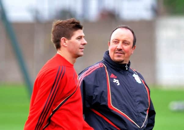 Steven Gerrard says Rafa Benitez made him much more tactically aware. Pic: John Powell/Liverpool FC via Getty Images