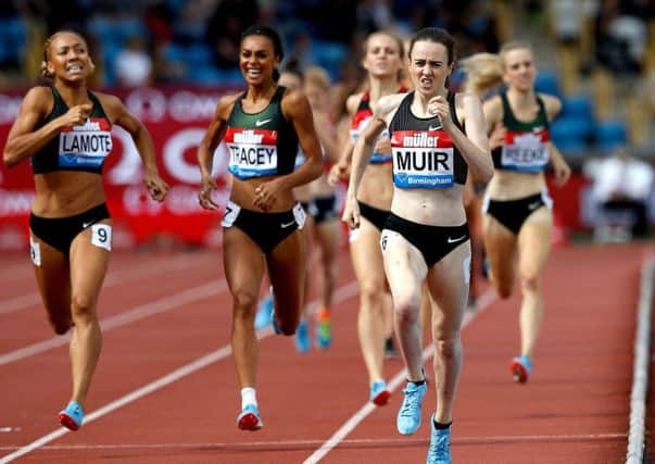 Laura Muir competes in the Women's 1000m during the Muller Grand Prix at Alexander Stadium,  Birmingham. Picture: Martin Rickett/PA Wire