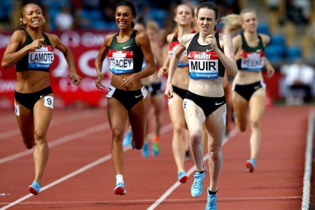 Laura Muir competes in the Women's 1000m during the Muller Grand Prix at Alexander Stadium,  Birmingham. Picture: Martin Rickett/PA Wire