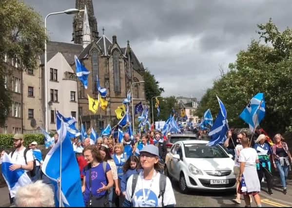 Thousands took to the streets of Dundee. Picture: Youtube