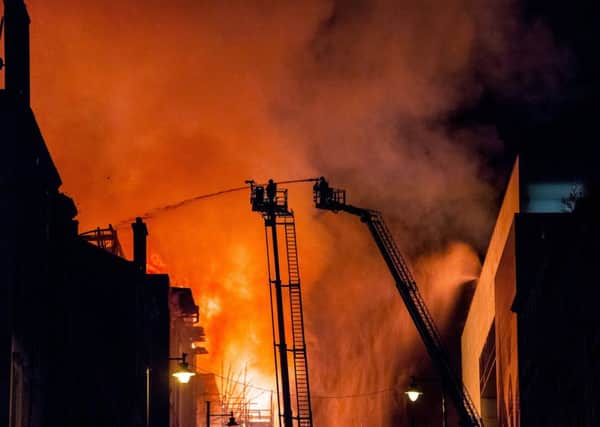 The June fire gutted Glasgow School of Art. Picture: John Devlin