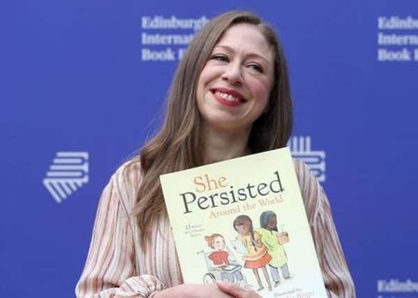 Chelsea Clinton during a photocall at the Edinburgh International Book Festival. Picture: Jane Barlow/PA.