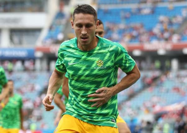 New Hibs signing Mark Milligan was a key member of the Australia World Cup squad in Russia. Picture: Robert Cianflone/Getty Images