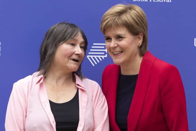 The First Minister with author Ali Smith.